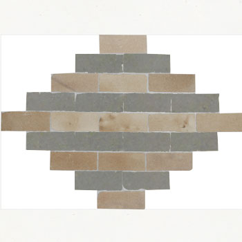 Mosaic House Moroccan tile Breeze 11-27 Beige Dark Gray  zellige, mosaic, zellij, field, pattern, glaze 